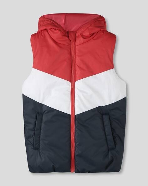 Wotnot by AZORTE Sleeveless Hooded Front-Open Jacket