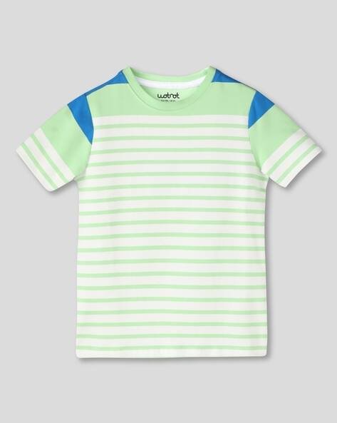 Wotnot by AZORTE Striped Relaxed Fit T-Shirt