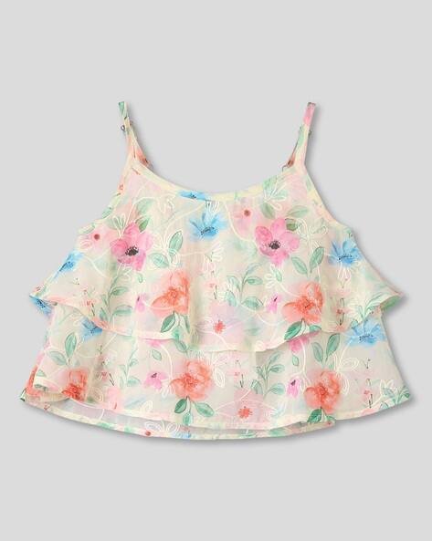 Wotnot by AZORTE Women Floral Layered Top