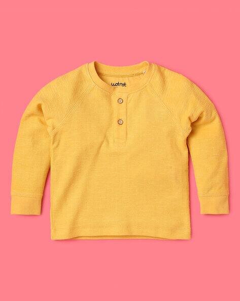 Wotnot by AZORTE Full-Sleeve Henley T-Shirt