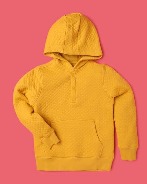 Wotnot by AZORTE Quilted Hoodie with Kangaroo Pocket