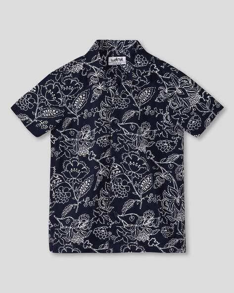 Wotnot by AZORTE All-Over Print Resort Half Sleeve Shirt