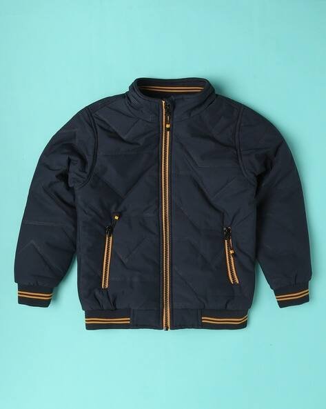 Wotnot by AZORTE Boys Quilted Zip-Front Puffer Jacket