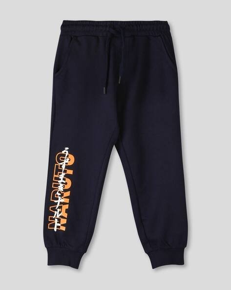 Wotnot by AZORTE Knits Typographic Print Cotton Joggers