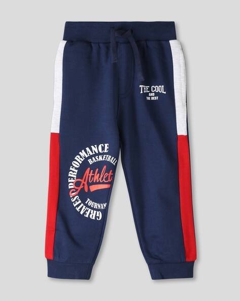Wotnot by AZORTE Typographic Print Knit Joggers
