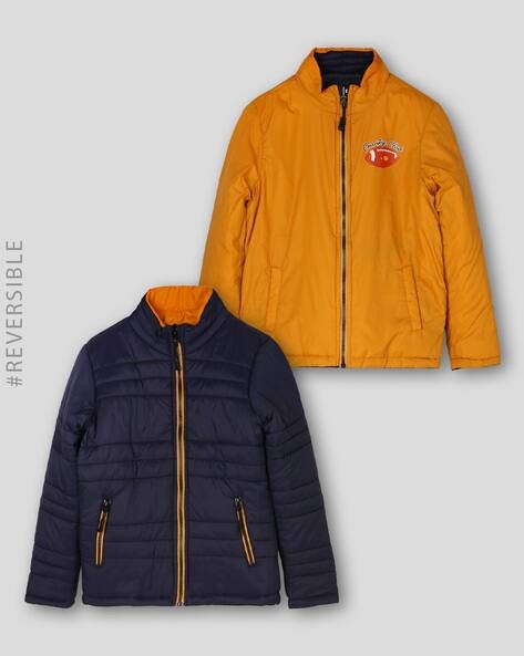 Wotnot by AZORTE Boys Reversible Padded Jacket