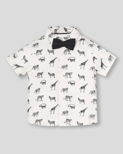 Wotnot by AZORTE AOP Dobby Textured Shirt