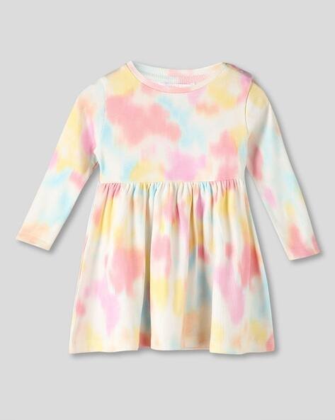 Wotnot by AZORTE Tie & Dye Fit & Flare Dress