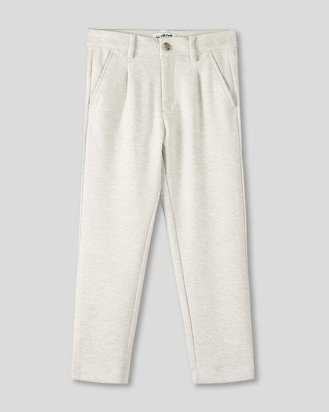 Wotnot by AZORTE Boys Slim Fit Pleat-Front Trousers