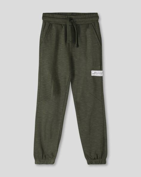 Wotnot by AZORTE Boys Heathered Straight Fit Joggers