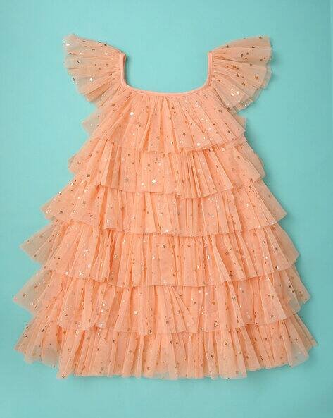 Wotnot by AZORTE Embellished Layered Dress