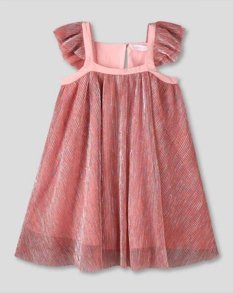 Wotnot by AZORTE Girls Mesh Party Dress