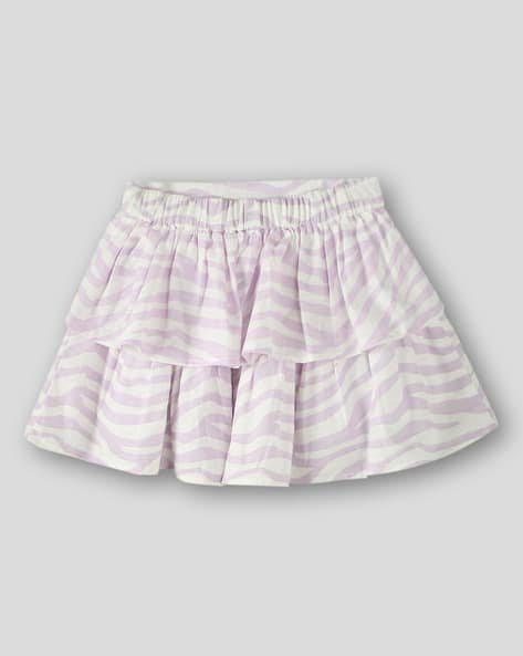 Wotnot by AZORTE Girls Animal Print Flared Skirt