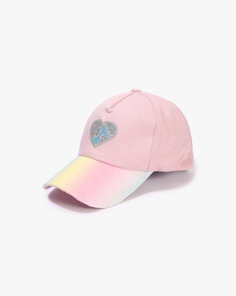 Wotnot by AZORTE Girls Ombre-Dyed Cap with Embroidery