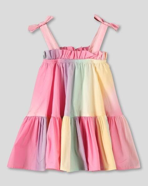 Wotnot by AZORTE Girls Ombre Print Fit & Flare Dress