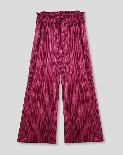 Wotnot by AZORTE Girls Striped Straight Palazzos