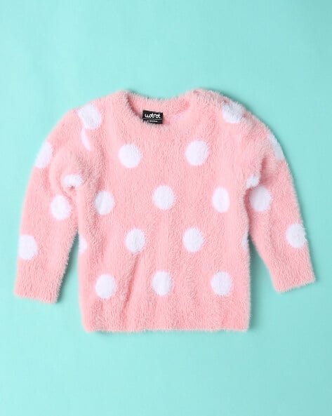 Wotnot by AZORTE Polka-Dot Print Round-Neck Sweatshirt