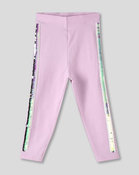 Wotnot by AZORTE Girls Embellished Leggings with Elasticated Waist