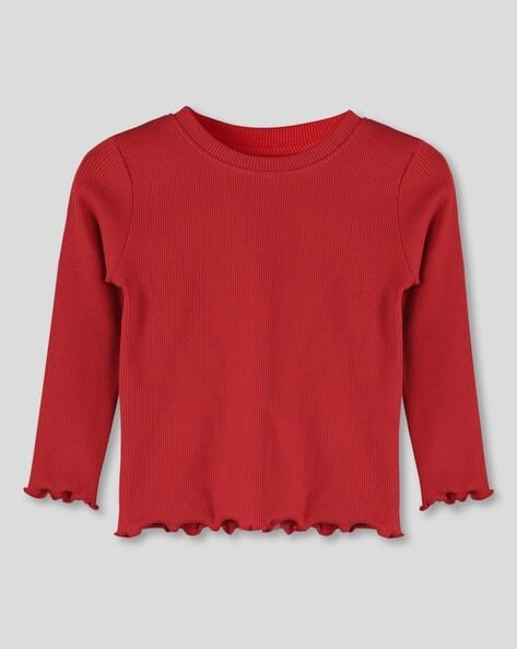 Wotnot by AZORTE Full-Sleeve Ribbed T-Shirt