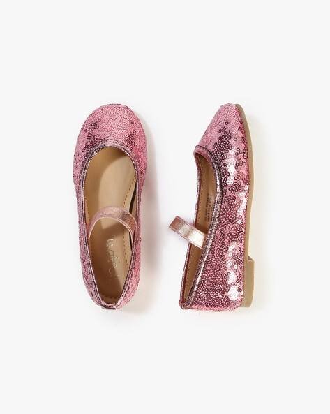 Wotnot by AZORTE Girls Embellished Round-Toe Ballerinas