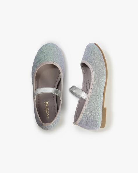 Wotnot by AZORTE Girls Shimmer Round-Toe Ballerinas