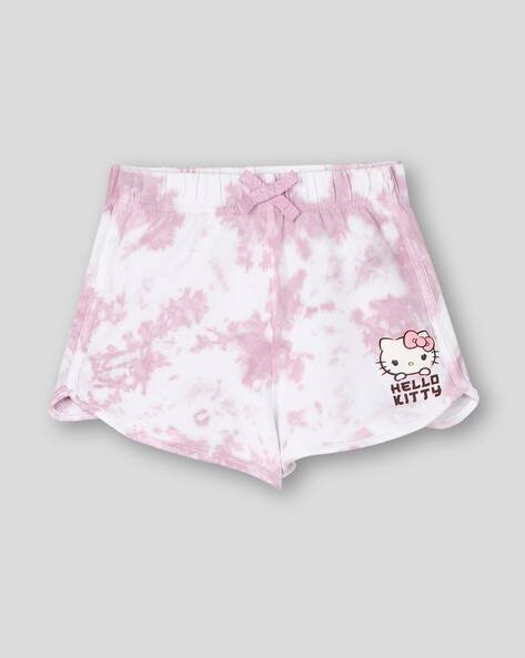 Wotnot by AZORTE Hello Kitty Printed on Tie Dye Regular Shorts