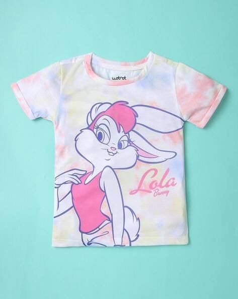Wotnot by AZORTE Bunny Print Round-Neck T-shirt