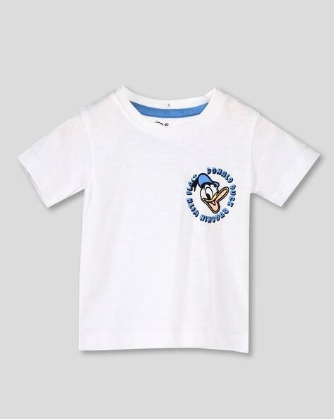 Wotnot by AZORTE Donald Duck Print Round-Neck T-Shirt
