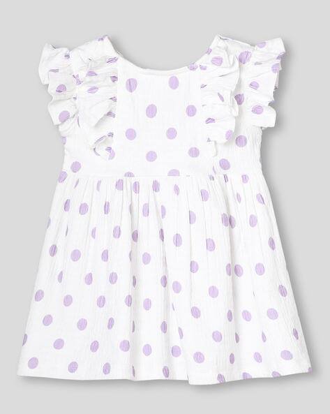 Wotnot by AZORTE Polka-Dot Print Fit & Flare Dress