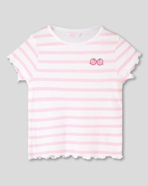 Wotnot by AZORTE Striped Ribbed T-Shirt