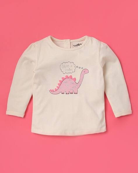Wotnot Dino Print Crew-Neck T-Shirt