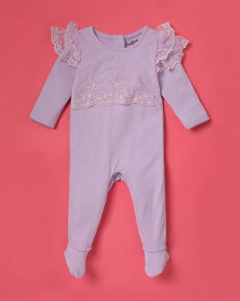 Wotnot Sleepsuit with Lace