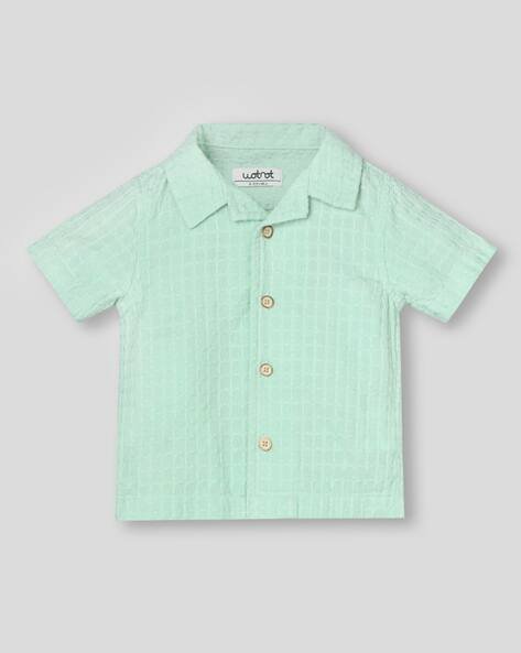 Wotnot Toddler Boys Dobby Textured Shirt