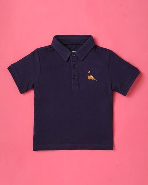 Wotnot Embroidered Cotton Polo T-Shirt