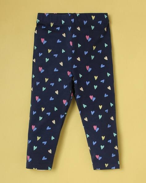Wotnot Heart Print Mid-Rise Leggings