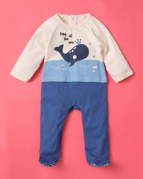 Wotnot Graphic Print Sleepsuit