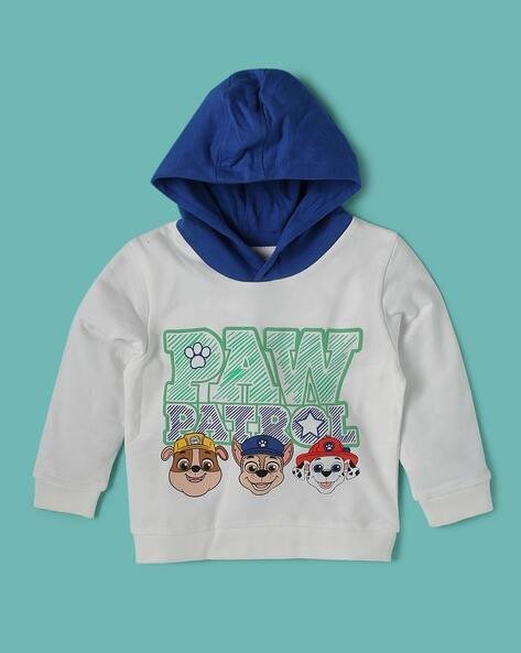 Wotnot Paw Petrol Print Hooded T-Shirt