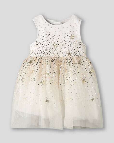 Wotnot Sequined Embellished Fit & Flare Dress