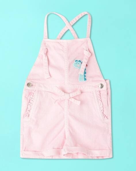 Wotnot Cotton Dungaree with Patchwork