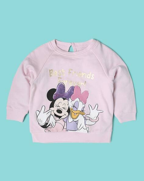 Wotnot Mickey Mouse & Minnie Print Sweatshirt
