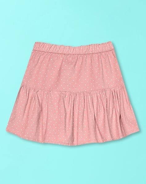 Wotnot Polka-Dot Print Tiered Skirt