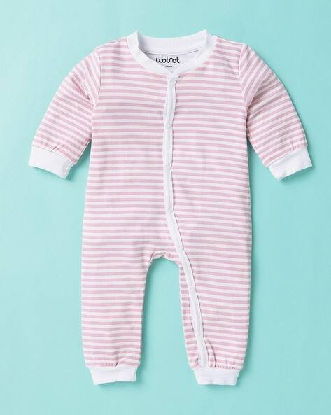 Wotnot Striped Cuffed Romper