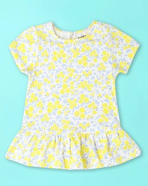 Wotnot Floral Print Round-Neck Top