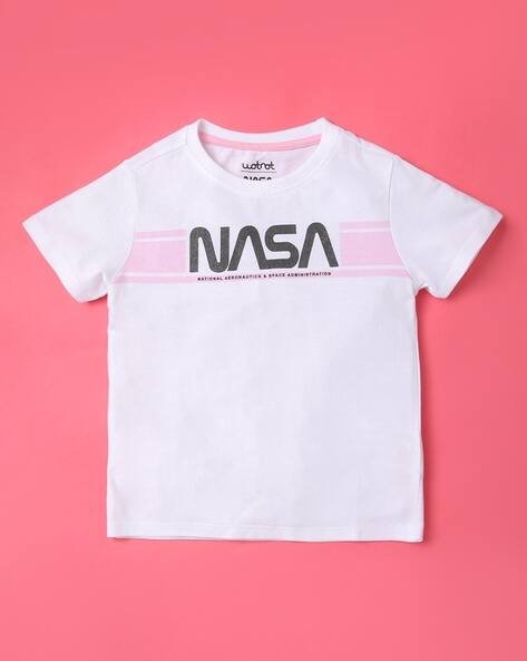Wotnot Nasa Print Round-Neck T-Shirt