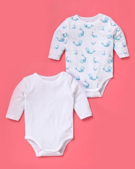 Wotnot Pack of 2 Round-Neck Bodysuits