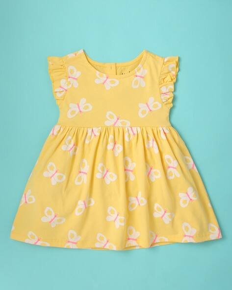 Wotnot Butterfly Print A-Line Dress