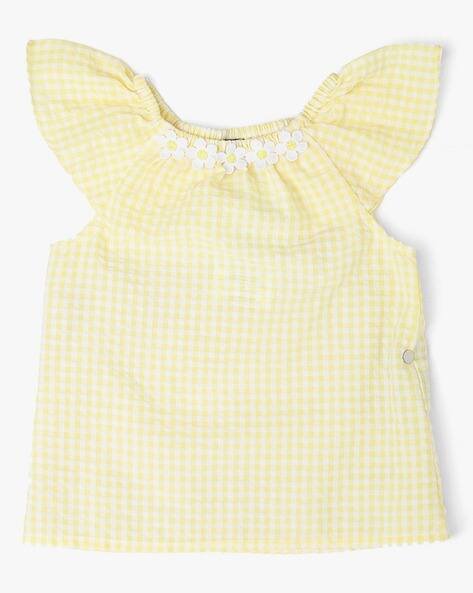 Wotnot Checked Round-Neck Top