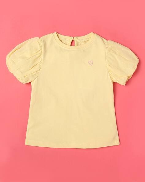 Wotnot Round-Neck T-Shirt with Placement Embroidery