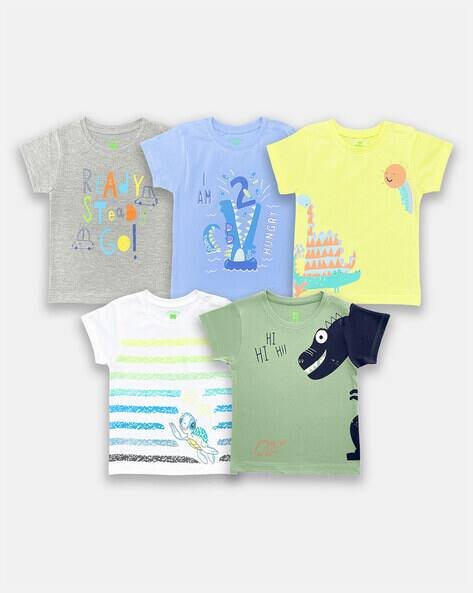 YUV Pack of 5 Graphic Print T-Shirt