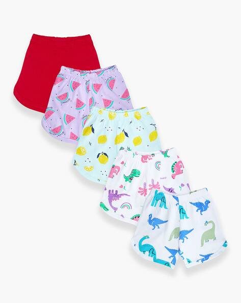 YUV Pack of 5 Printed Shorts with Elasticated Waistband